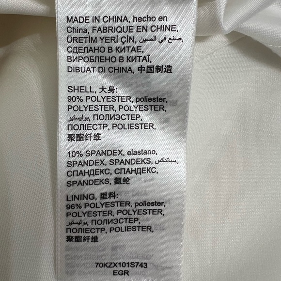 Bebe Mini White Halter Dress with Gold Jeweled Collar Lowback - Picture 14 of 14